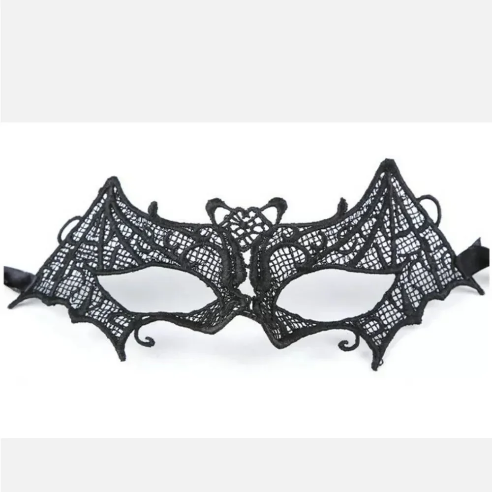 Sexy Women Lady Girl Black Lace Eye Mask for Halloween Masquerade Party US
